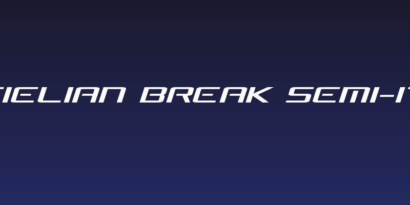 Concielian Break Semi-Italic Social Header