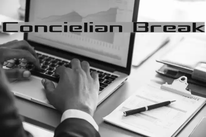 Concielian Break Font examples