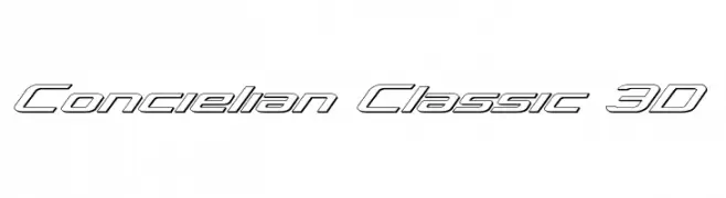 Concielian Classic 3D  Descarca Fonturi Gratis