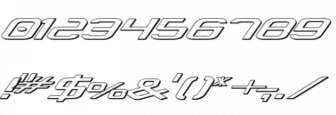 Concielian Classic 3D Font OTHER CHARS