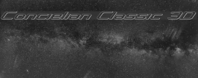 Concielian Classic 3D Font examples