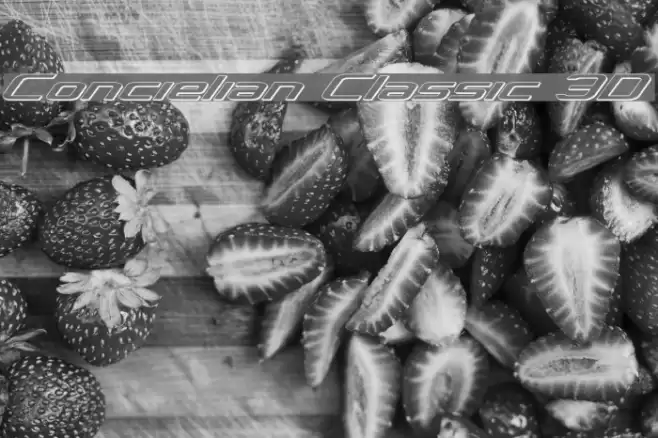 Concielian Classic 3D Font examples