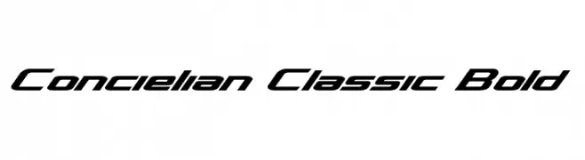 Concielian Classic Bold  les polices de caractères gratuit tlcharger