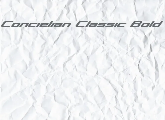 Concielian Classic Bold Example 1