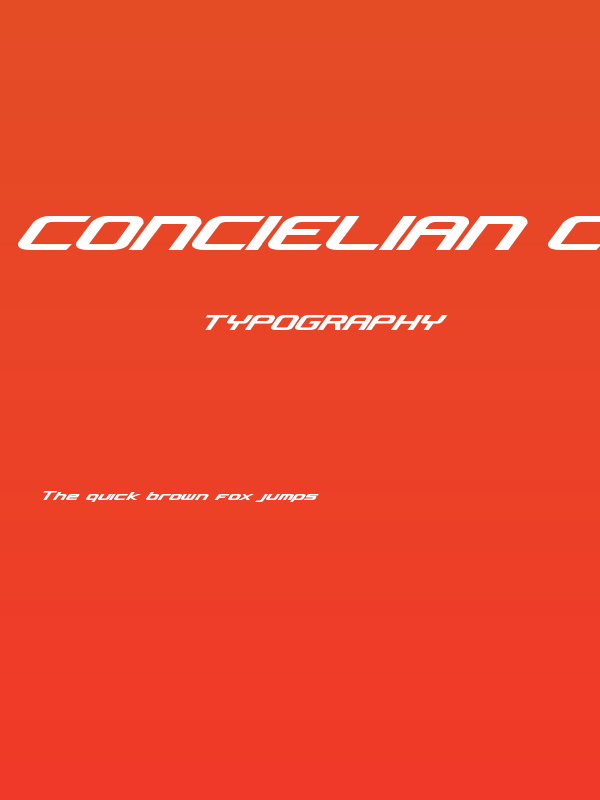 Concielian Classic Bold Poster