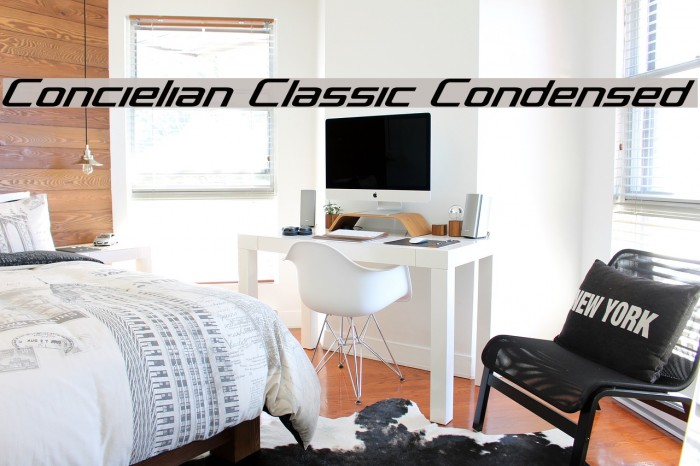 Concielian Classic Condensed Font examples