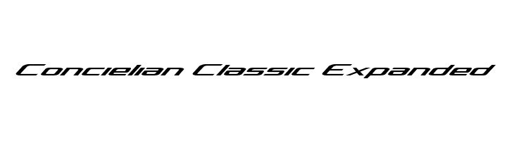 Concielian Classic Expanded  नि: शुल्क फ़ॉन्ट्स डाउनलोड