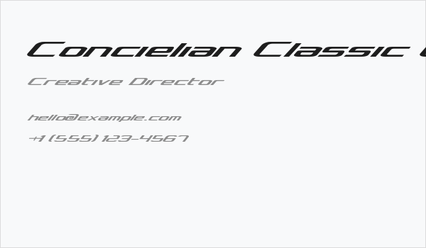 Concielian Classic Expanded Business Card