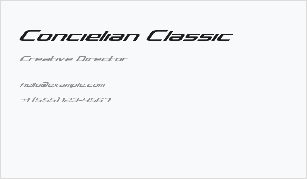 Concielian Classic Business Card