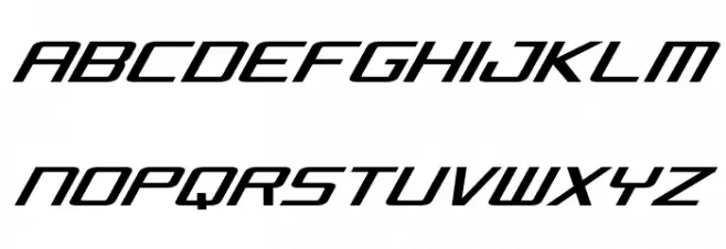 Concielian Condensed Italic 字体 大写