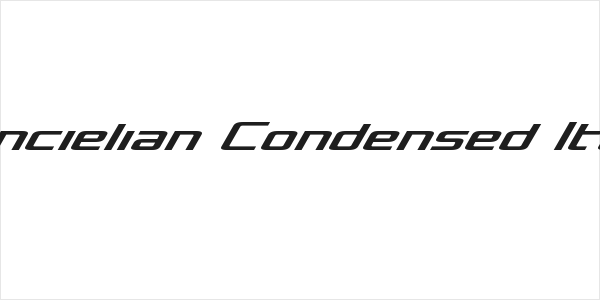 Concielian Condensed Italic Logo