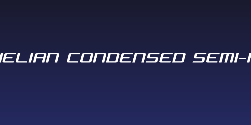 Concielian Condensed Semi-Italic Social Header