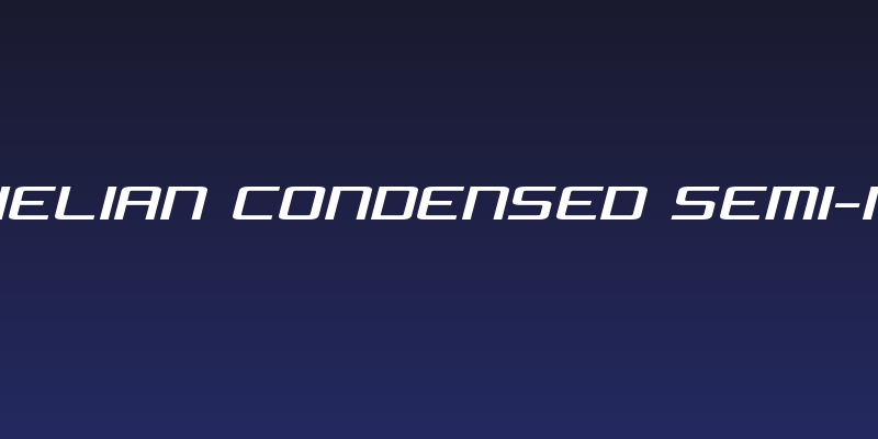 Concielian Condensed Semi-Italic Social Header