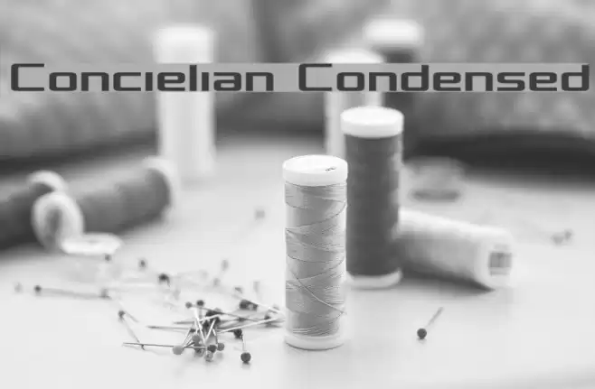 Concielian Condensed フォント examples