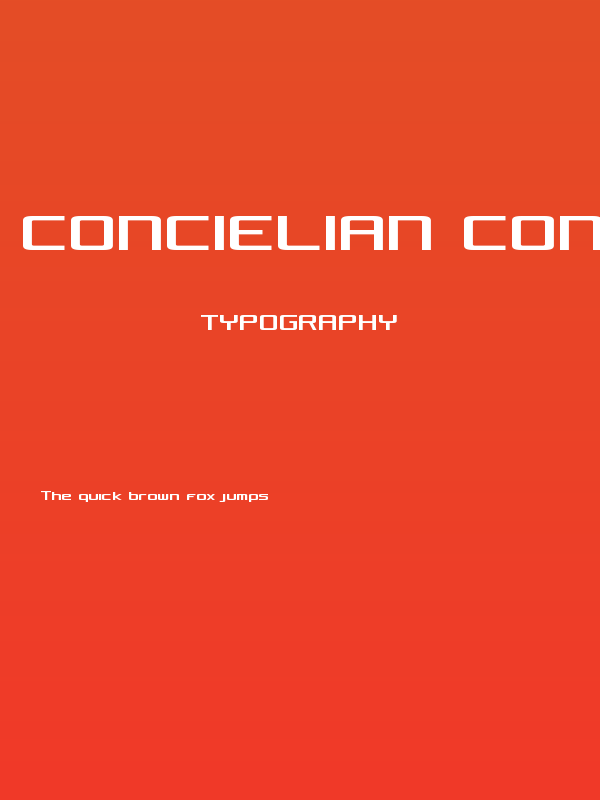 Concielian Condensed Poster