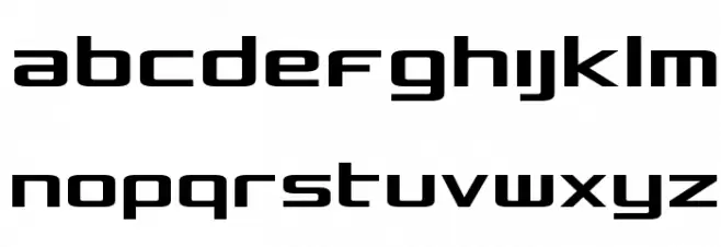 Concielian Condensed Schriftart Kleinbuchstaben
