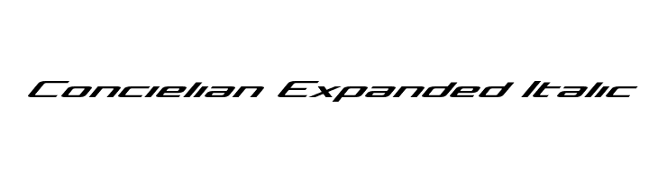Concielian Expanded Italic  لخطوط تنزيل