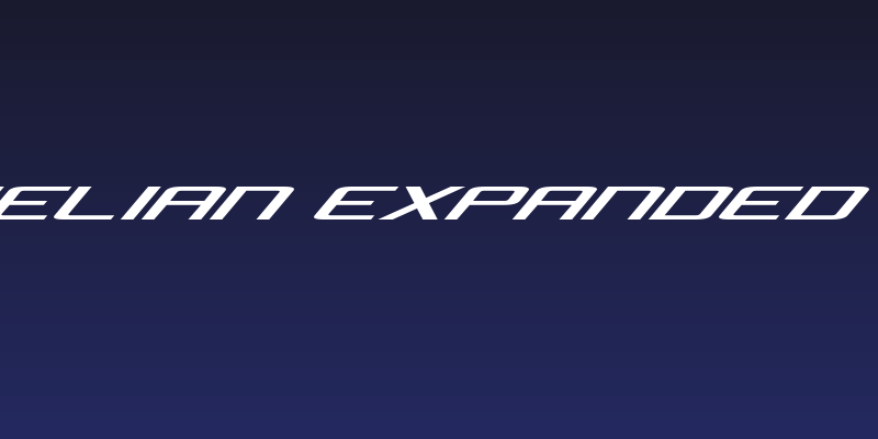 Concielian Expanded Italic Social Header