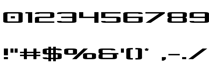 Concielian Expanded Font OTHER CHARS