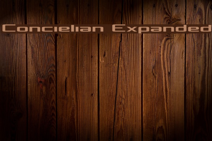 Concielian Expanded Font examples