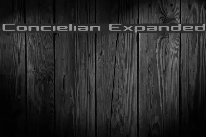 Concielian Expanded フォント examples