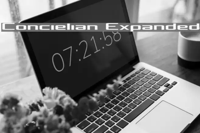 Concielian Expanded フォント examples