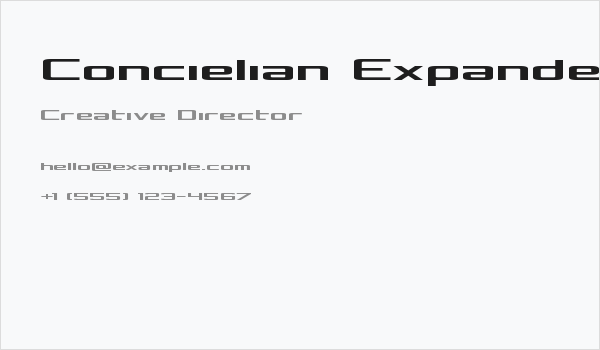 Concielian Expanded Business Card