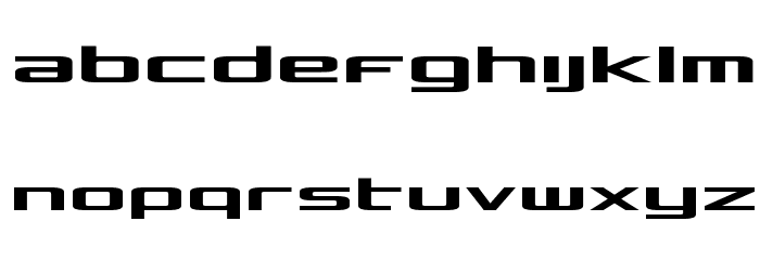 Concielian Expanded Font LOWERCASE