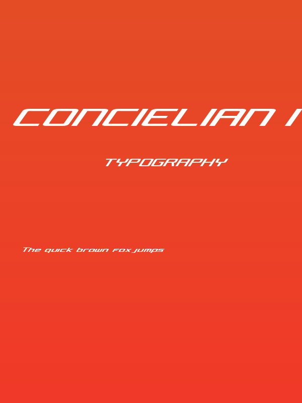 Concielian Italic Poster