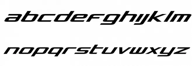 Concielian Italic Schriftart Kleinbuchstaben