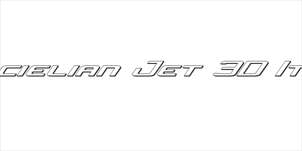 Concielian Jet 3D Italic Logo