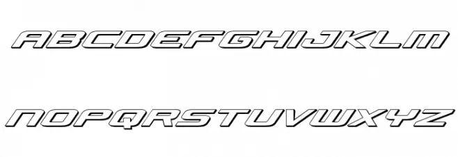 Concielian Jet 3D Italic Polices MINUSCULES