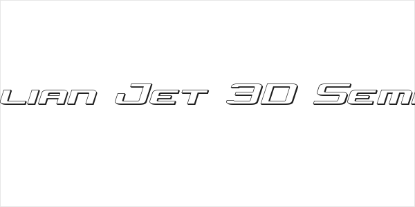 Concielian Jet 3D Semi-Italic Logo