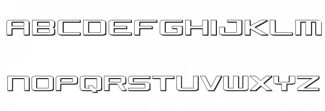 Concielian Jet 3D Шрифта ВЕРХНИЙ