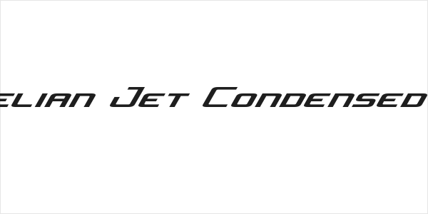 Concielian Jet Condensed Italic Logo