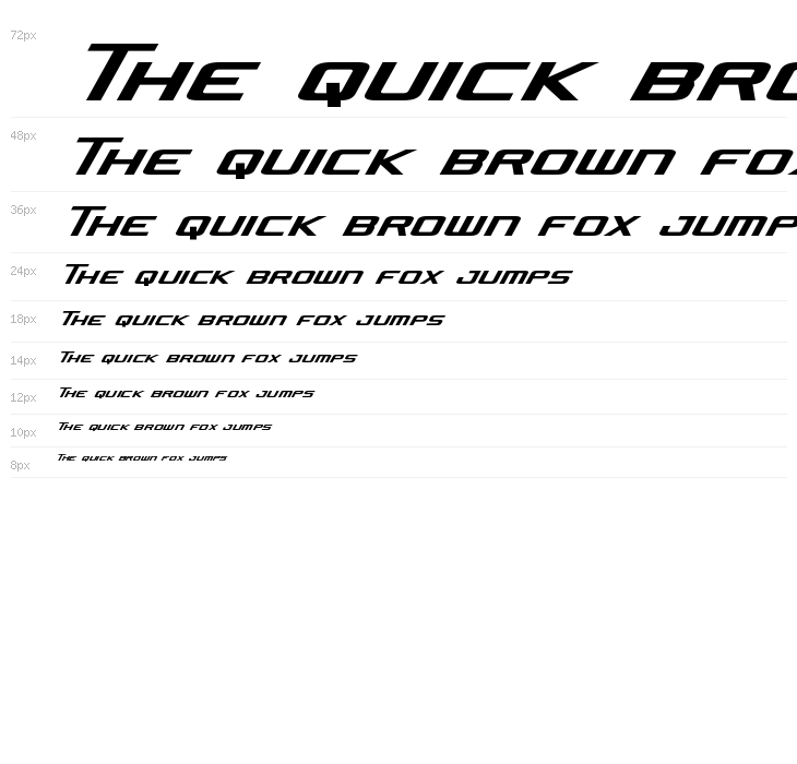 Concielian Jet Condensed Italic Waterfall