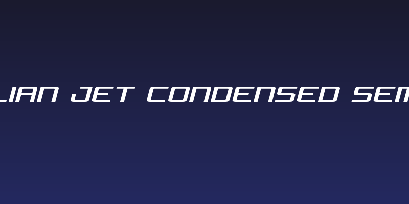 Concielian Jet Condensed Semi-Italic Social Header
