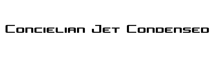 Concielian Jet Condensed Font