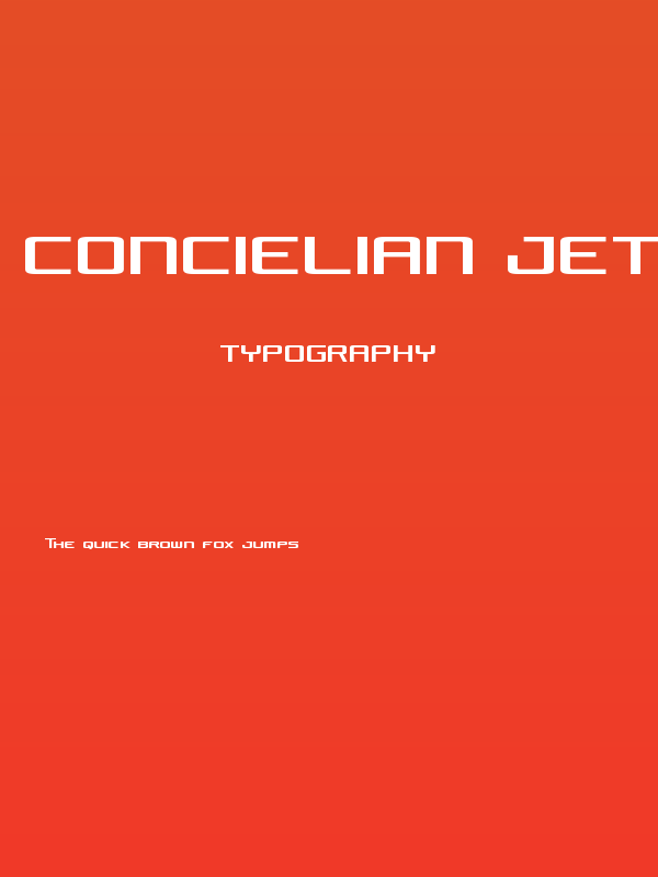 Concielian Jet Condensed Poster