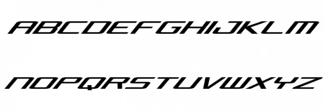 Concielian Jet Expanded Italic Schriftart Groß