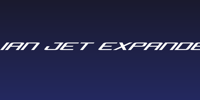 Concielian Jet Expanded Italic Social Header