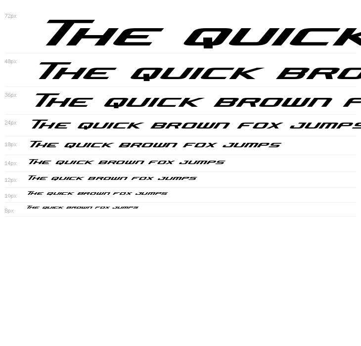 Concielian Jet Expanded Italic Waterfall