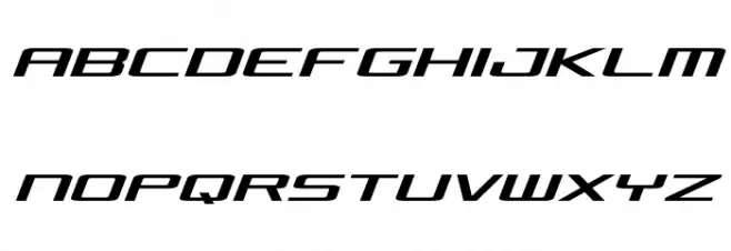 Concielian Jet Expanded Semi-Italic Font Litere mari