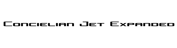 Concielian Jet Expanded Font