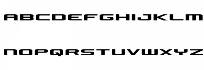 Concielian Jet Expanded Schriftart Kleinbuchstaben