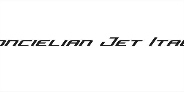Concielian Jet Italic Logo