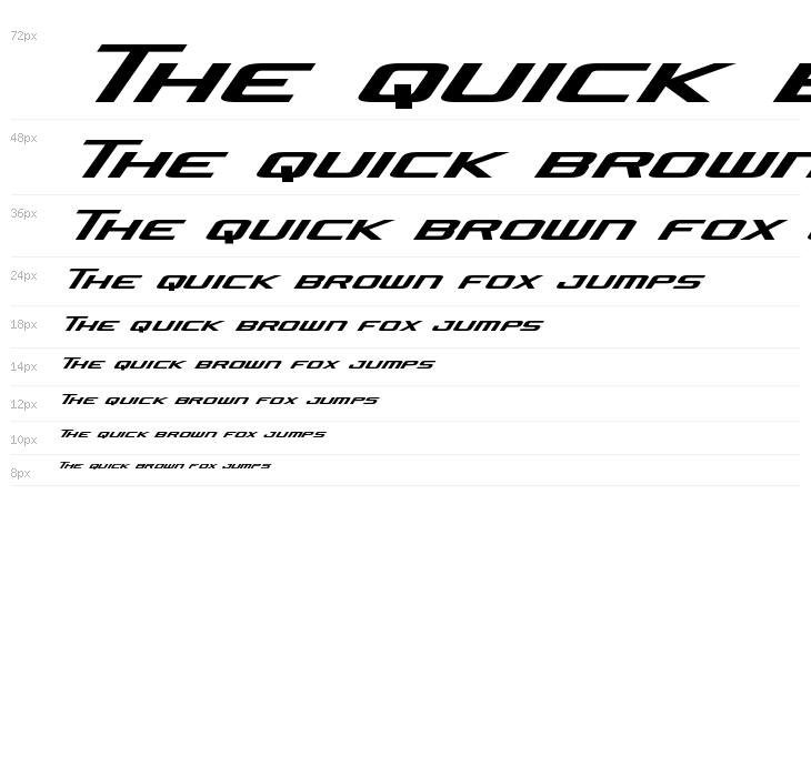 Concielian Jet Italic Waterfall