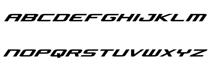 Concielian Jet Italic Font LOWERCASE