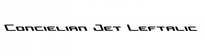 Concielian Jet Leftalic  免费字体下载