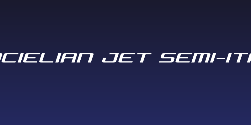 Concielian Jet Semi-Italic Social Header